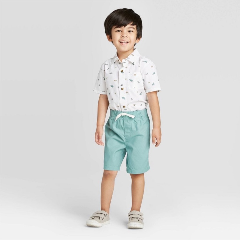 Toddler 2pc Button-Front Top and Bottom Set (NWT)